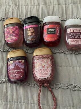 Bath & Body Works PocketBac Hand Gels - Pink, Gold, Black, White, Red